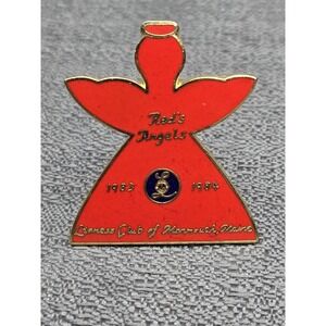 Vintage Lioness Club Monmouth Maine Red's Angels 1983-1984 Enamel Pin